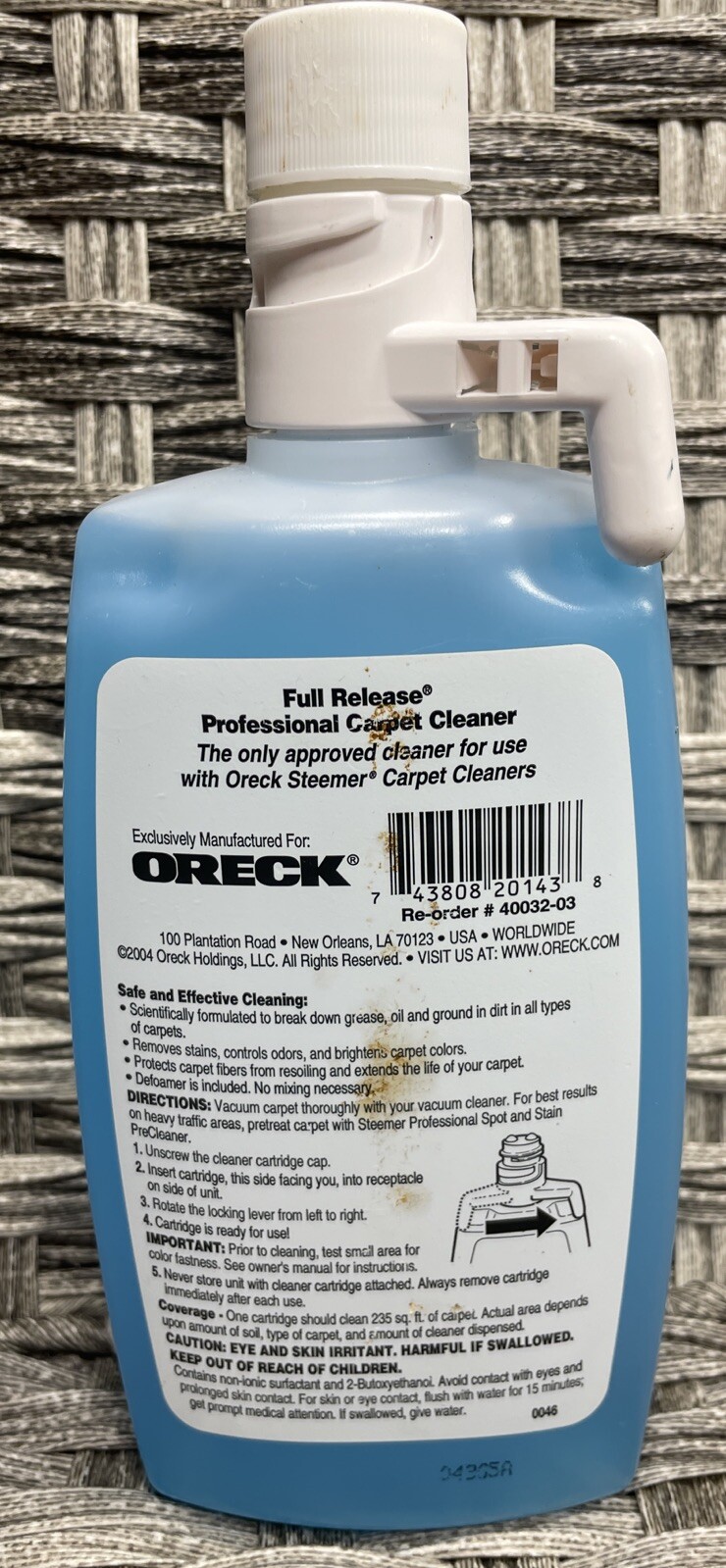 (1) Oreck Professional Full Release Carpet & Hard Floor Cleaner 16 Oz NEW