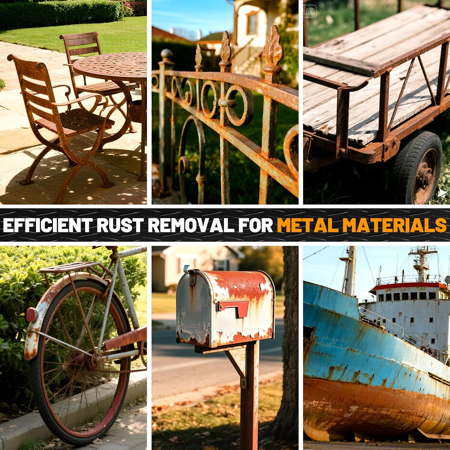 2-In-1 Rust Converter & Metal Primer, 35Oz Matte Black Rust Inhibitor Paint for