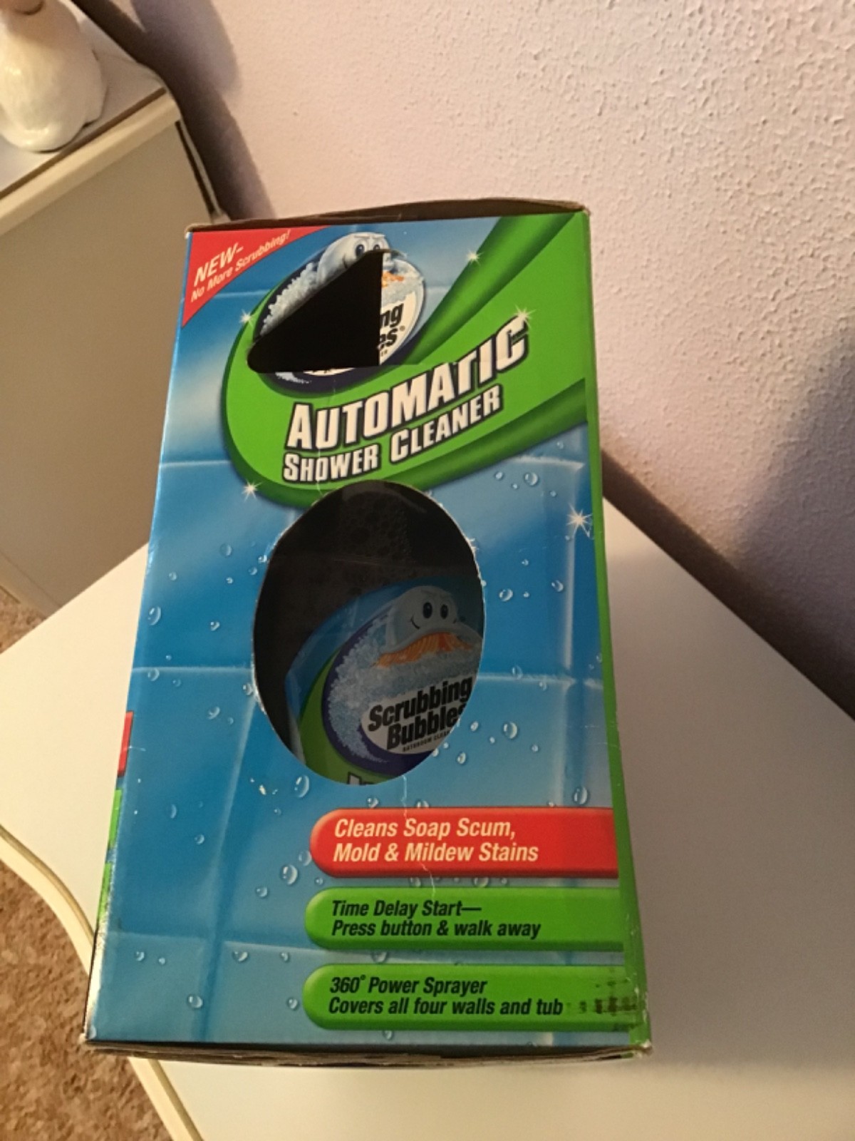 New Scrubbing Bubbles Automatic Shower Cleaner w/ dual sprayer & 2 refills