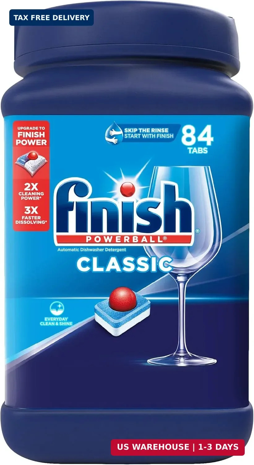 Finish Powerball Dishwasher Pods, Dishwasher Tablets Wrapper Free Formula, Unsce