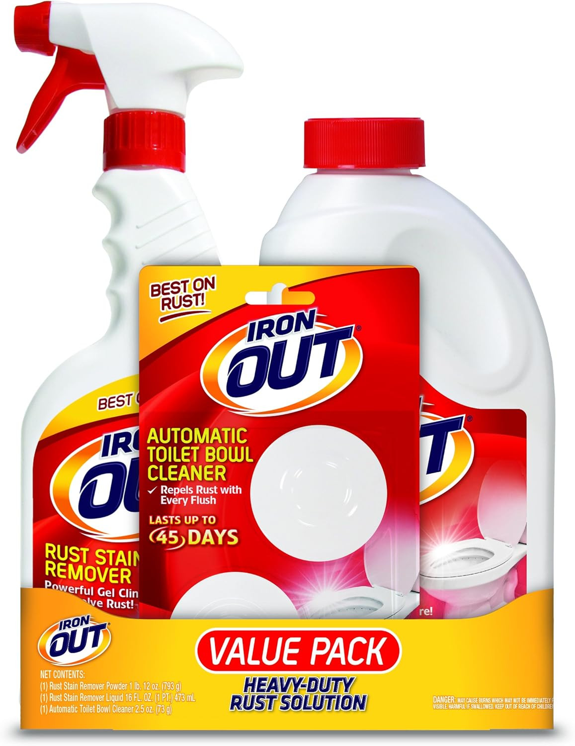 Ironout Value Pack, All Purpose Rust Cleaner, Pack of 3
