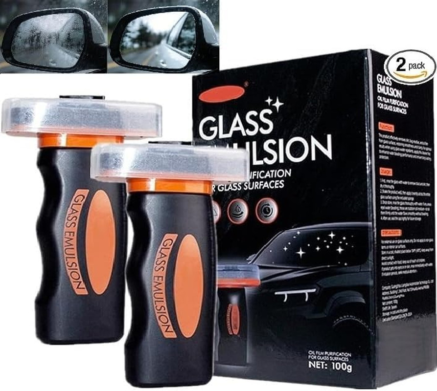 Car Glass Oil-Film Remover, Glass Emulsion Cleaner Cleaning Board, Automotive Oi