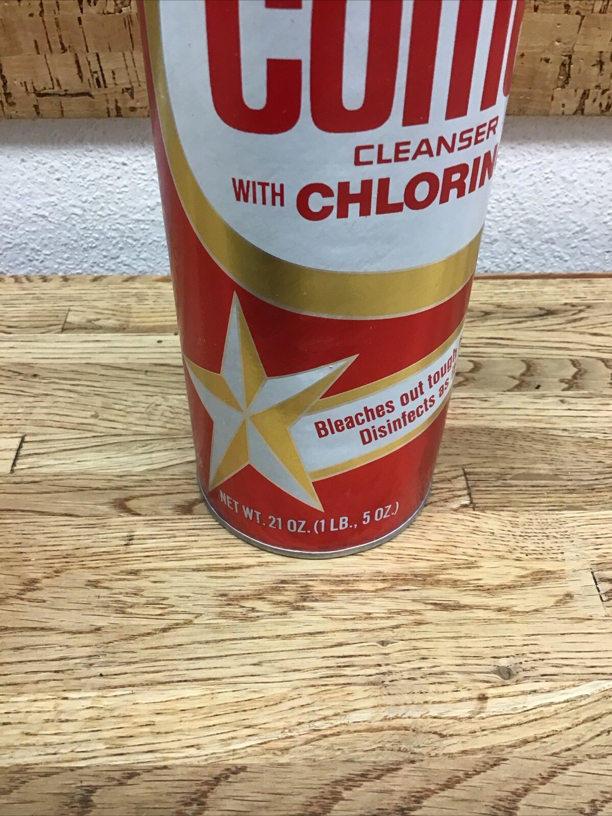 Vintage 1960’s Comet Cleanser With Chlorinol 21 Oz New Old Stock Red Label D-0