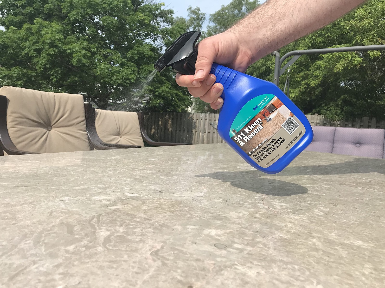 Granite & Stone Cleaner Spray – Reseal Protectant for Countertops, 32 oz