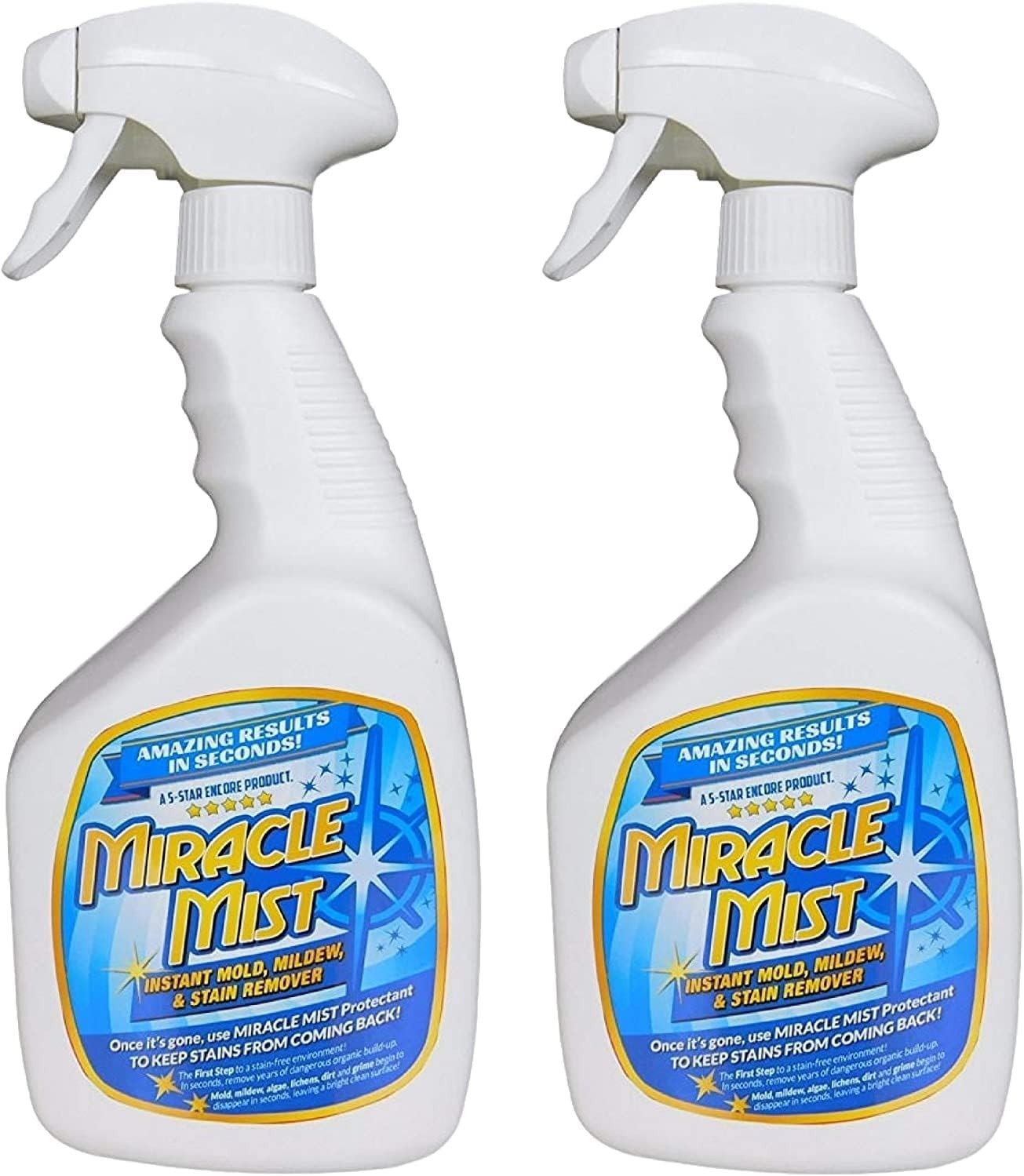 Instant Mold and Mildew Stain Remover 32 Oz. by Encore Coating | 2 Pack 64 Oz…