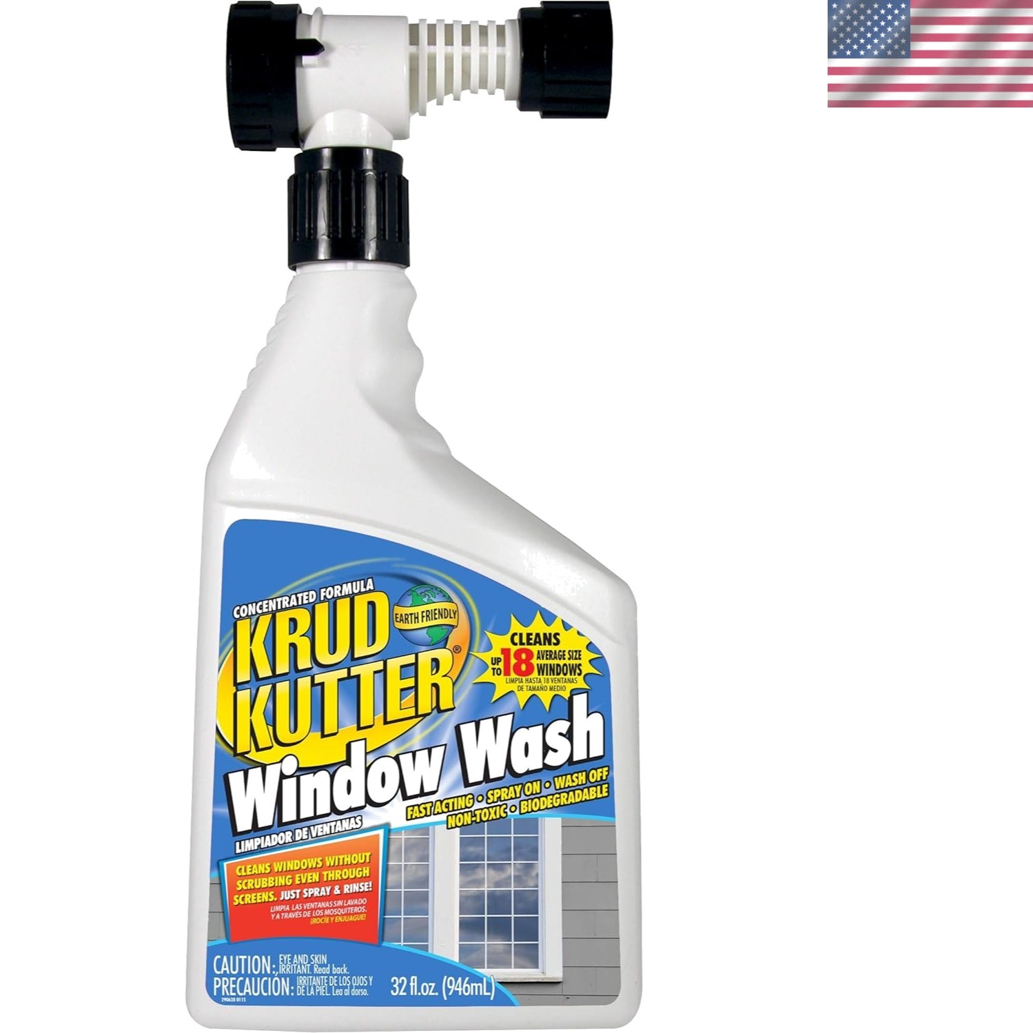 Almond-Scented Window Wash, 32 oz – Non-toxic Streak-Free Cleaning Solution