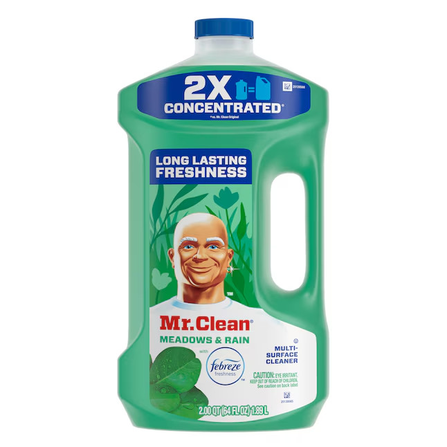 3 Pack Mr Clean Multi Surface Liquid Cleaner Meadows and Rain 64 oz 192 Total