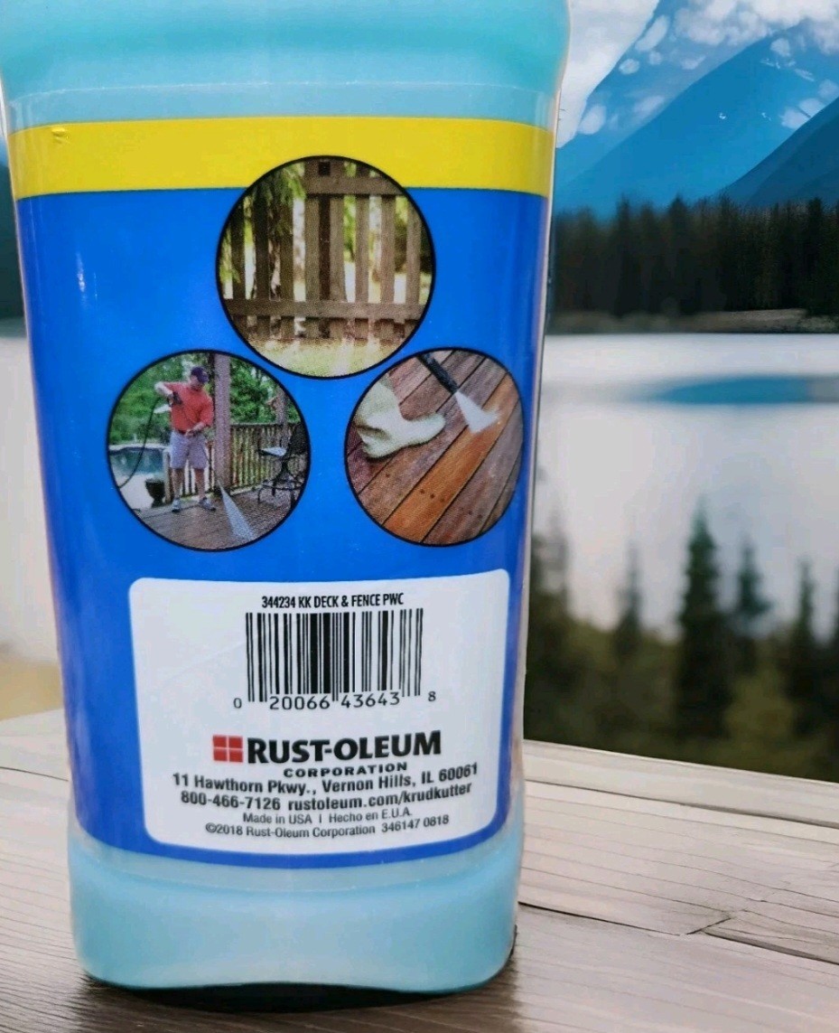 Deck & Fence Concentrated Krud Kutter Cleaner Powerwash Formula Makes 20 Gallon