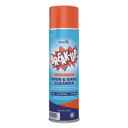 BREAK UP Oven and Grill Cleaner Heavy Duty Aerosol Spray 19 oz 6 Count Case