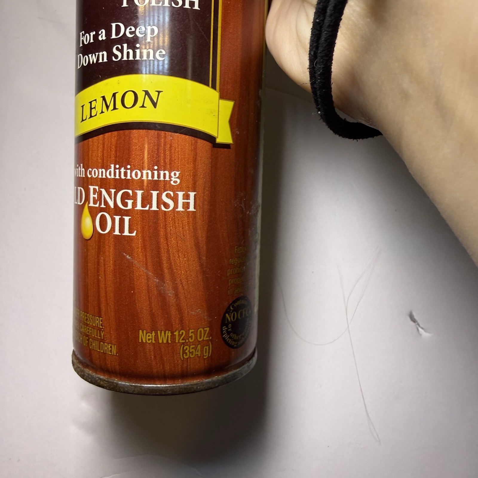 Old English Lemon Furniture Wood Polish Spray 12.5 fl oz Vtg New 1997 NOS