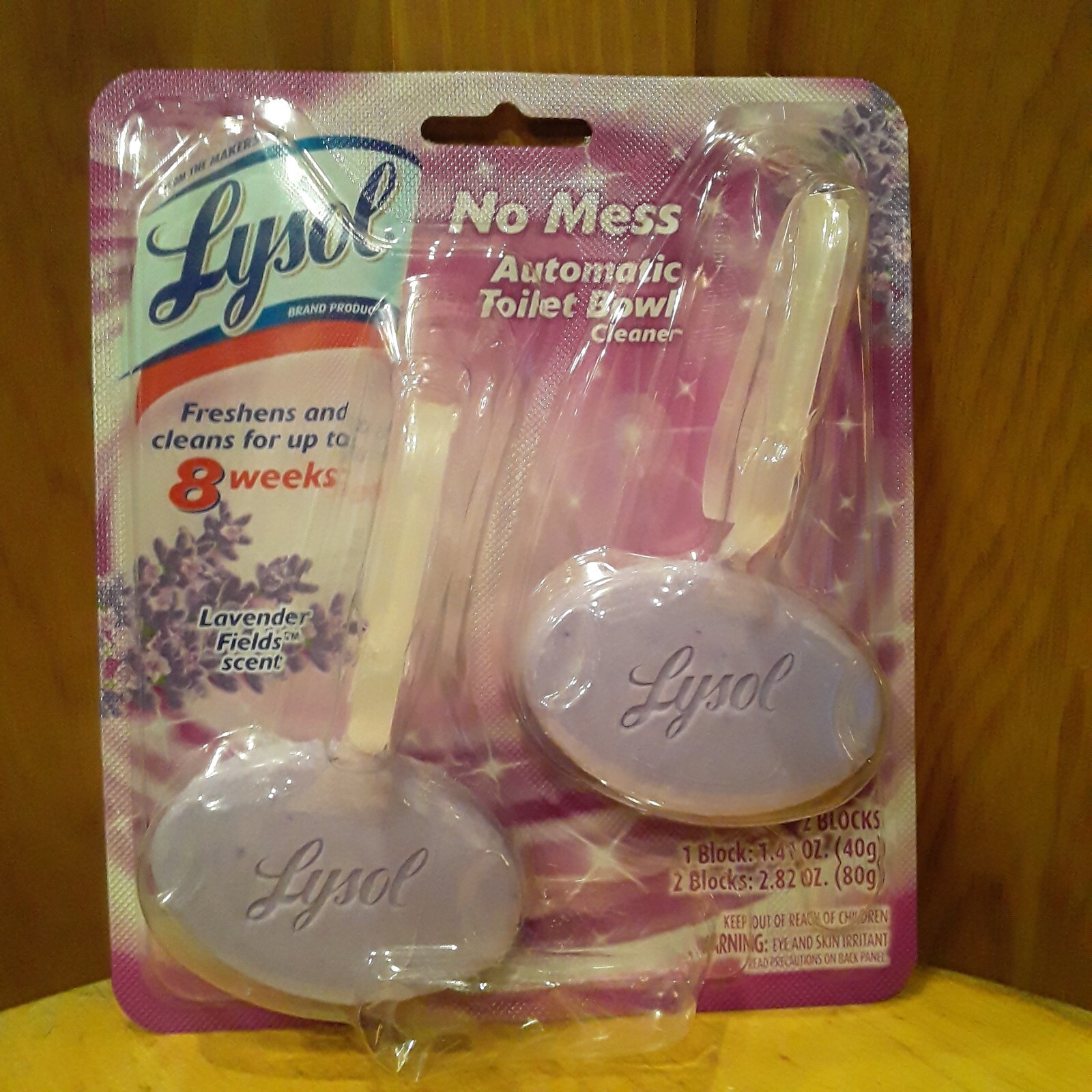 Lysol No Mess Automatic Toilet Bowl Cleaner Lavender 2/Pack