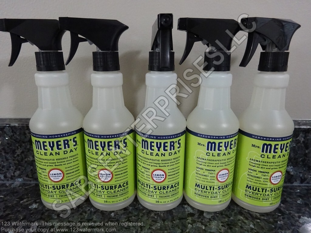 5 Mrs. Meyer’s Clean Day Multi-Surface Everyday Cleaner LEMON VERBENA 16 FL oz.