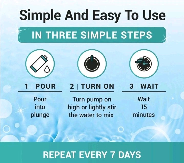 3In1 Weekly Cold Plunge Water Treatment – Cleaner, Clarifier, and Softener for C
