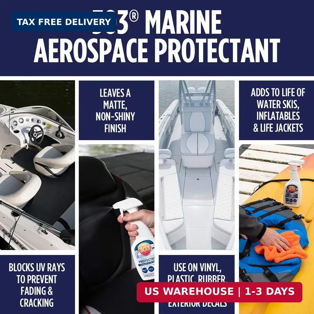 303 Products Marine Aerospace Protectant Spray, UV Protection for Boat Vinyl & S