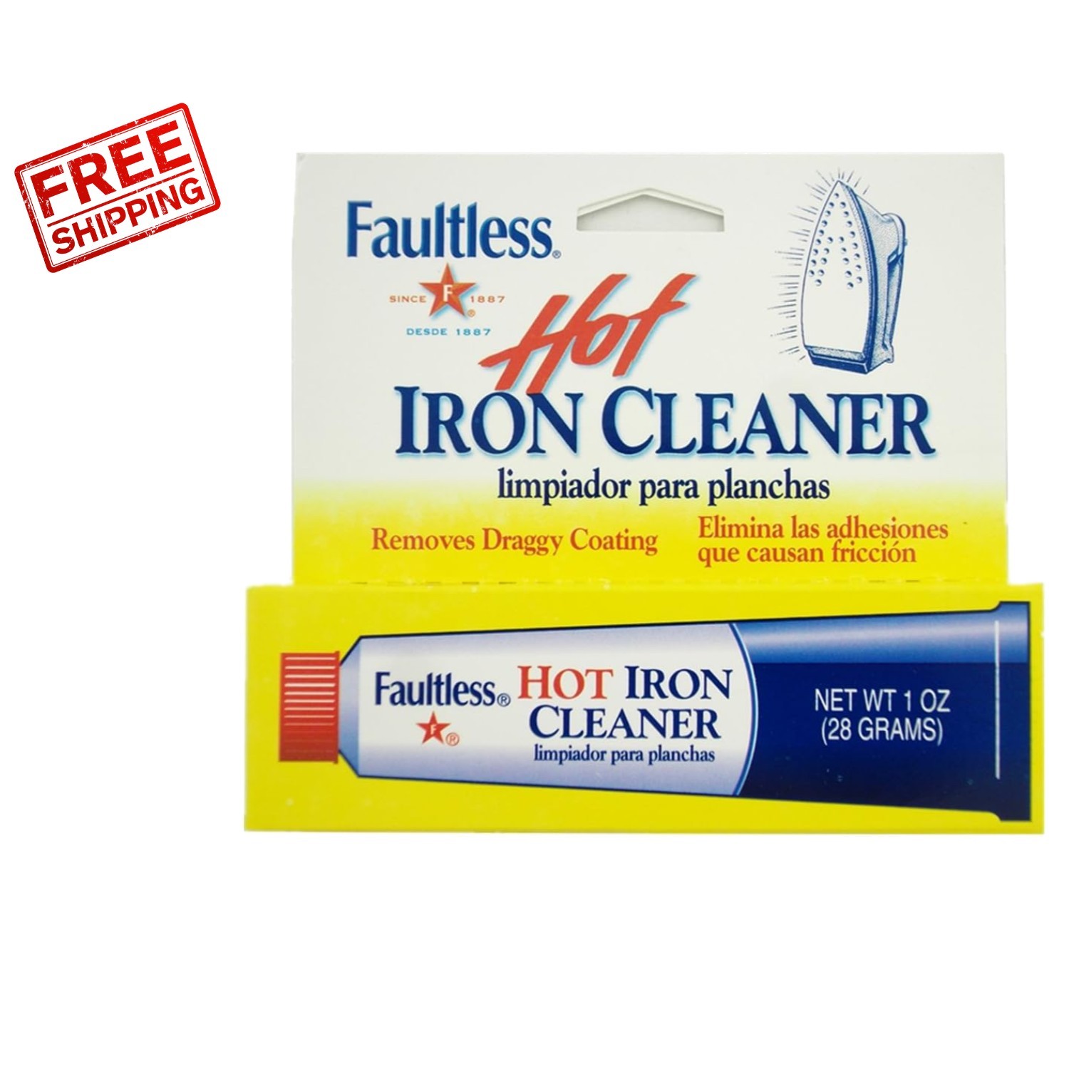 Compact 1oz Faultless Hot Iron Cleaner – Effortless Residue Removal on Hot Iron