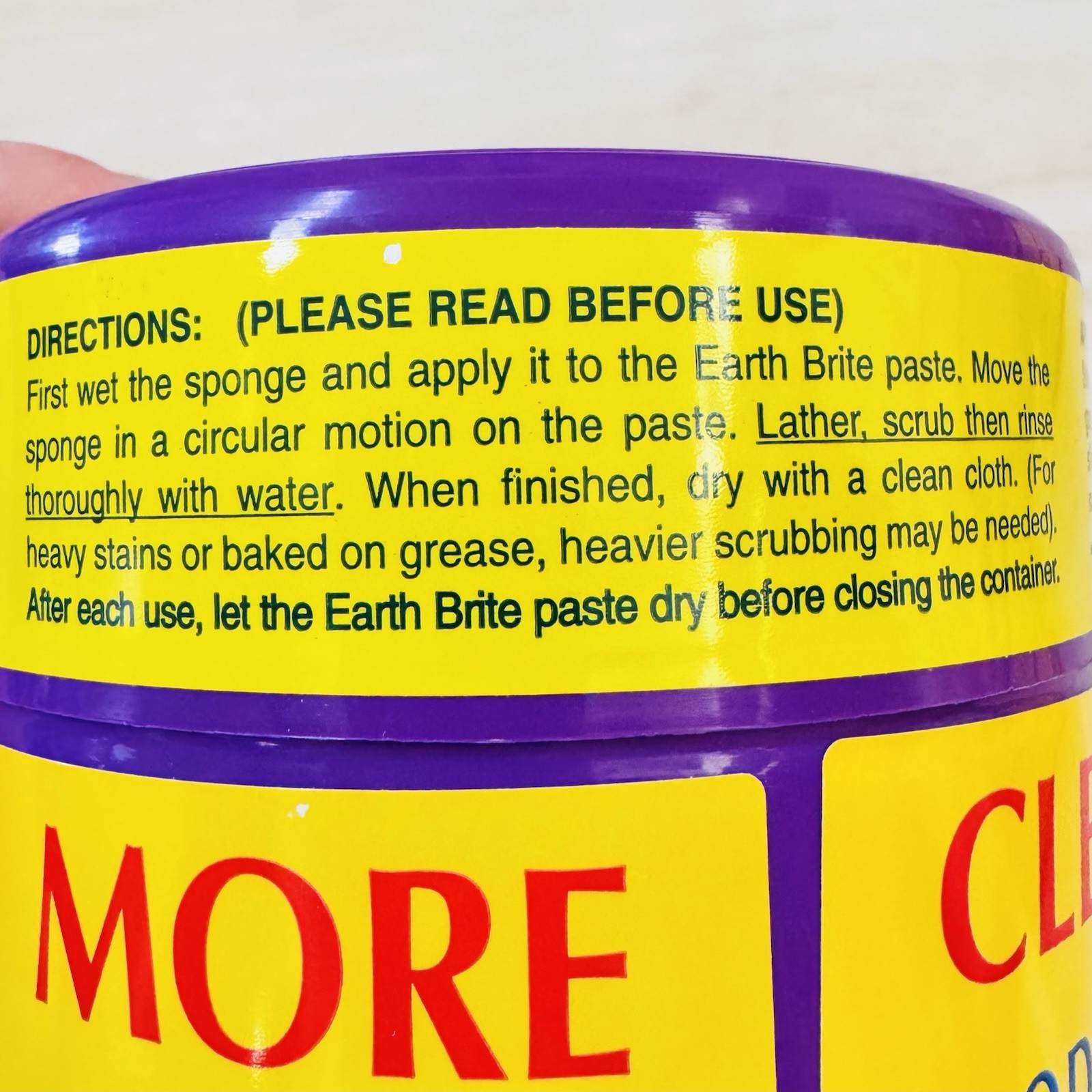Earth Brite Original Natural All-Purpose Cleaner – 500g (17.5 oz) Made In France