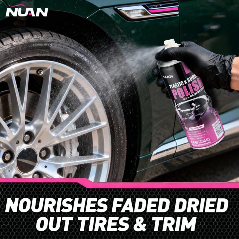 3pcs 450ml Car Interior Detailing Polish & Cleaner Spray, Quick Shine Safe US