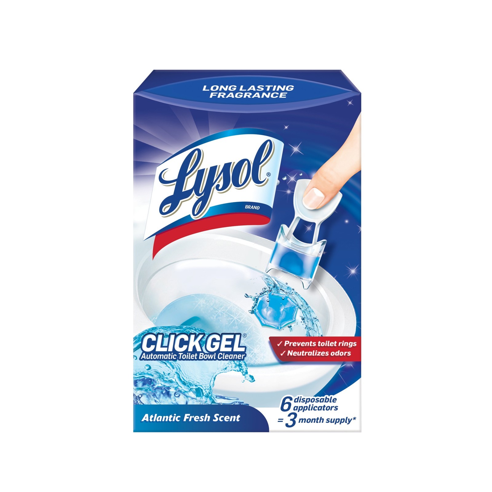 (2 pack Click Gel Automatic Toilet Bowl Cleaner Ocean Fresh Scent 6 Count