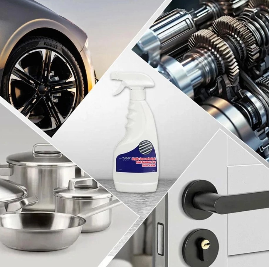 New Heavy Duty Rust Removal for Metal,Multipurpose Rust Remover Spray,Stainless