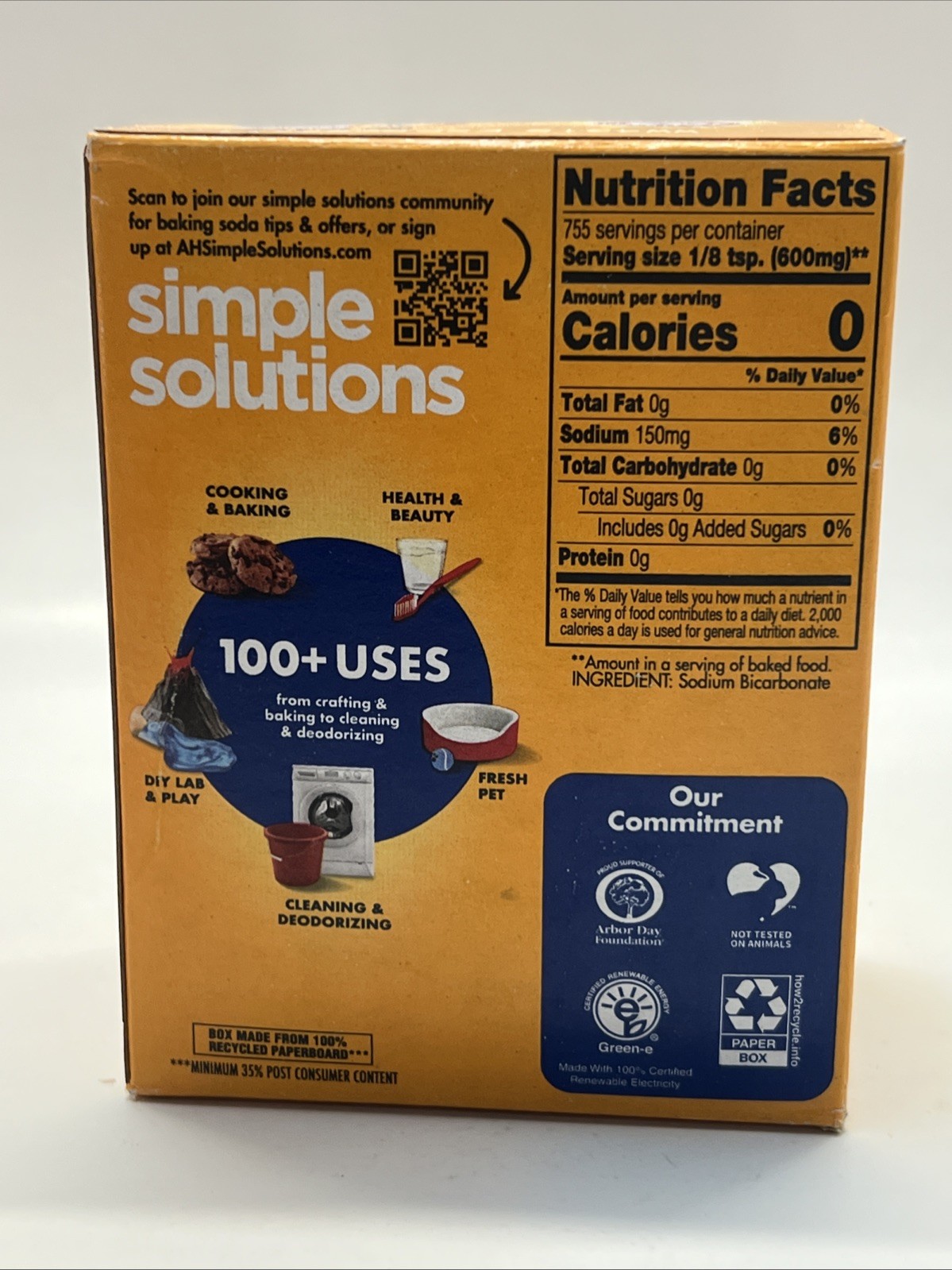 Arm & Hammer Pure Baking Soda, 1lb (Pack of 6) EXP 11/27