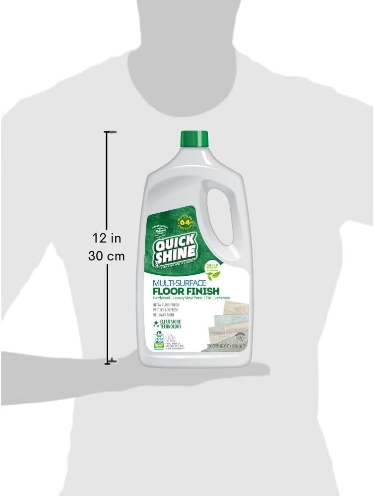 Quick Shine Multi Surface Floor Finish 64oz | Cleaner & Polish use on Hardwood