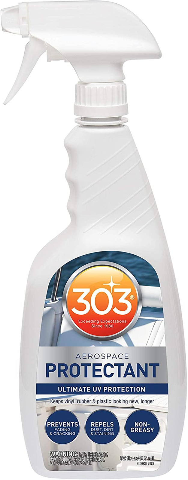 Marine Aerospace Protectant Spray, UV Protection for Boat Vinyl & Surfaces – Rep