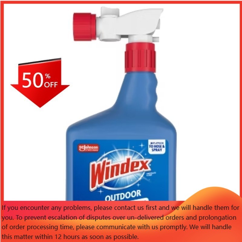 Windex Liquid Outdoor Window and Glass Cleaner Spray – 32 fl oz: Fresh Scent
