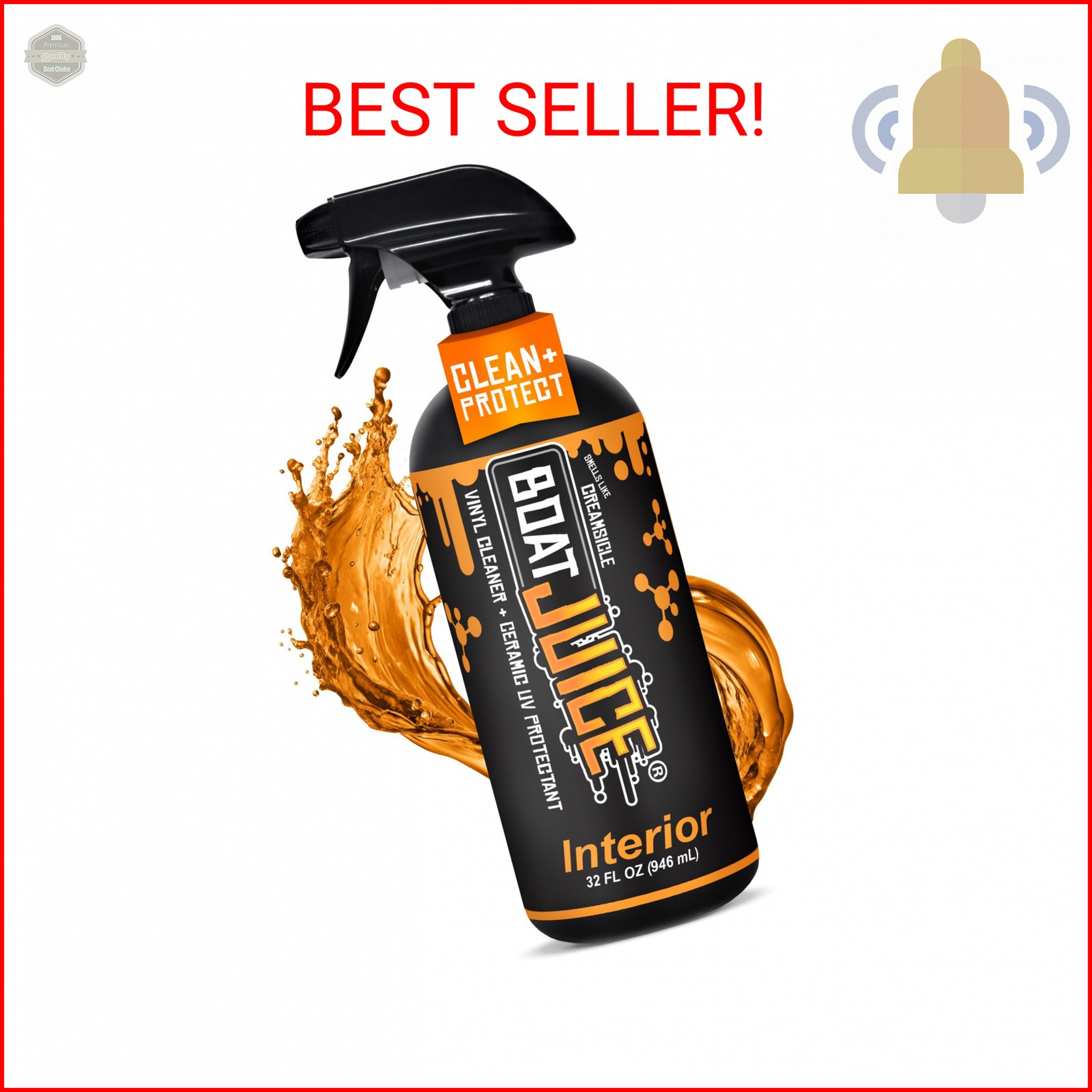 Boat Juice Interior 2-in-1 Vinyl Boat Seat Cleaner & Ceramic UV Protectant Spray