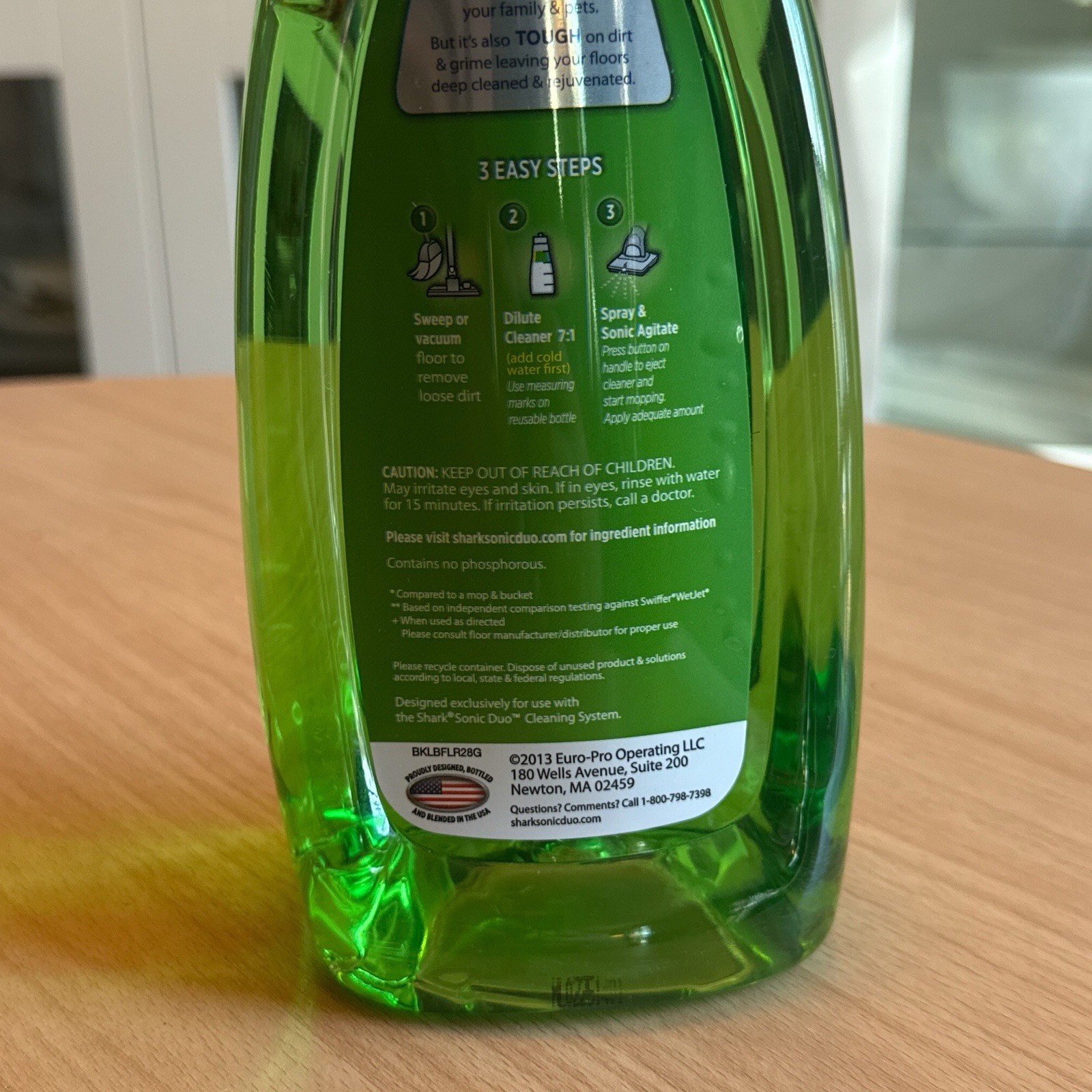 Shark Wood/Hard Floor Cleaner Italian Citrus Sonic Duo Concentrate 28oz 80%+
