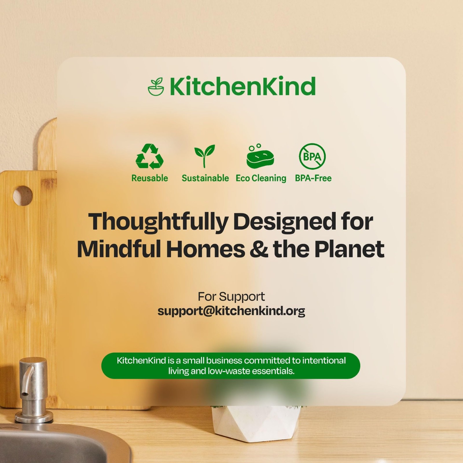 Clean & Kind Gift Set – Premium 6-Piece Eco-Friendly Kitchen Brush Set with N…