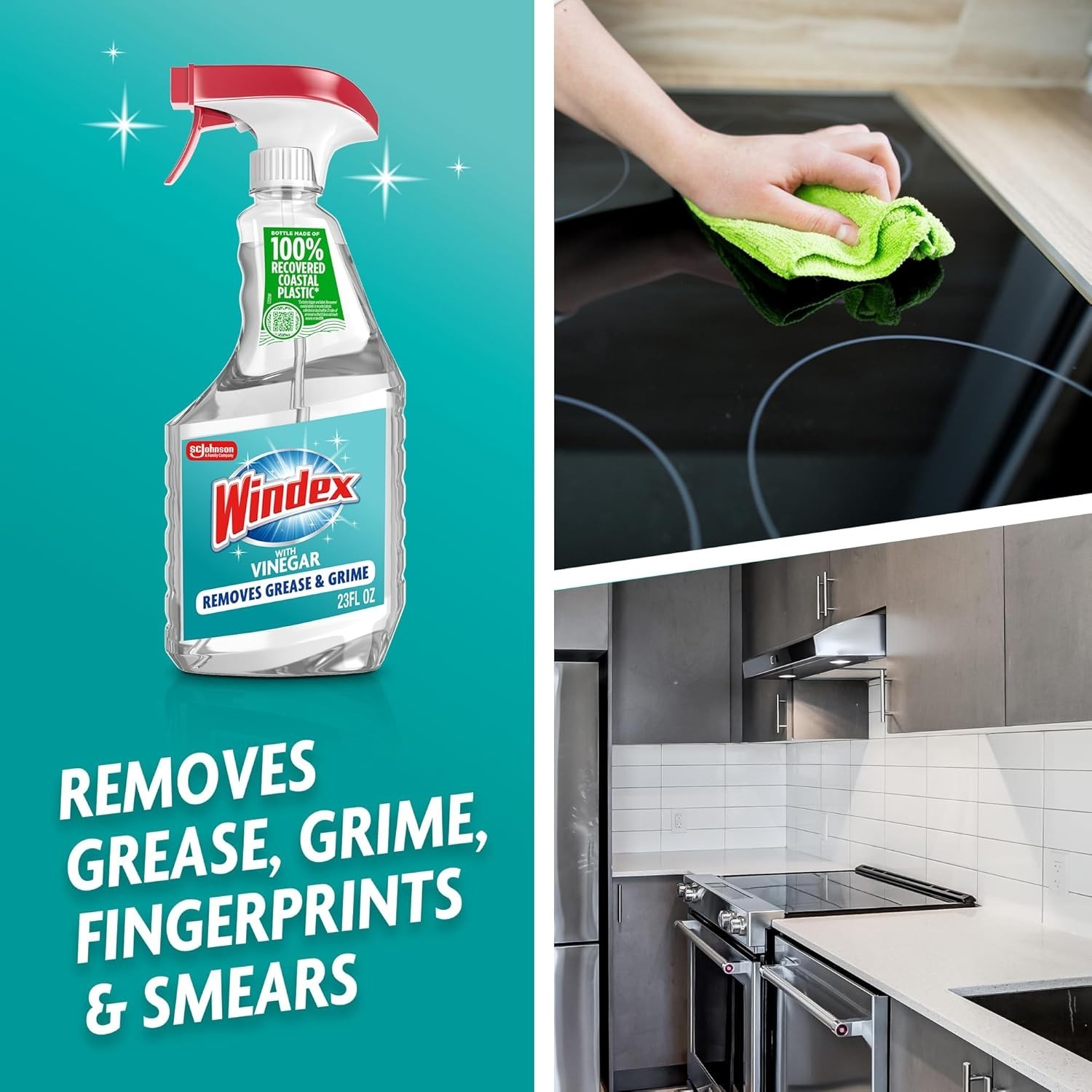 Windex Vinegar Glass Cleaner 23oz Streak Free