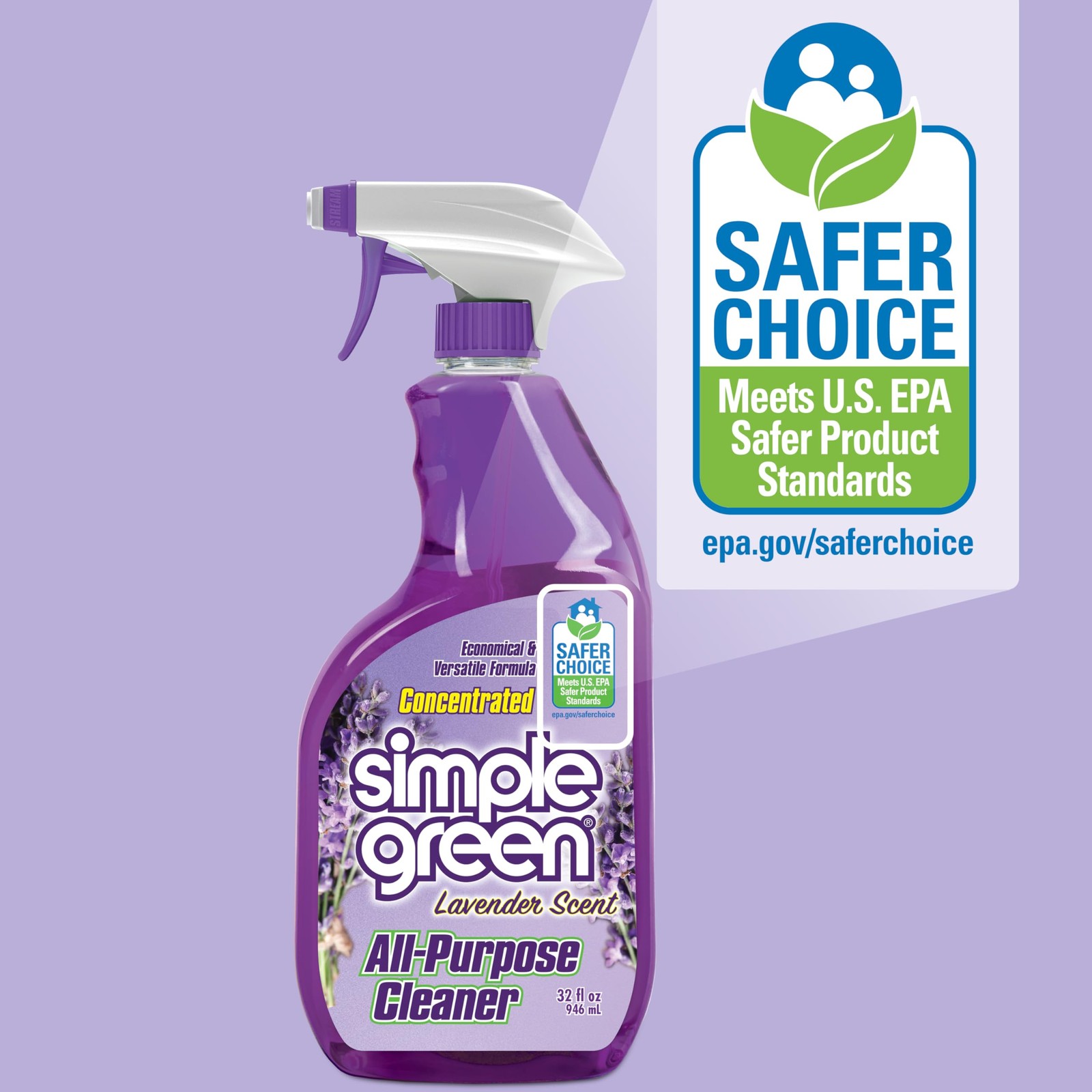 Simple Green AllPurpose Cleaner, 32 Fl Oz Pack of 3, Lavender, 96 Fl Oz