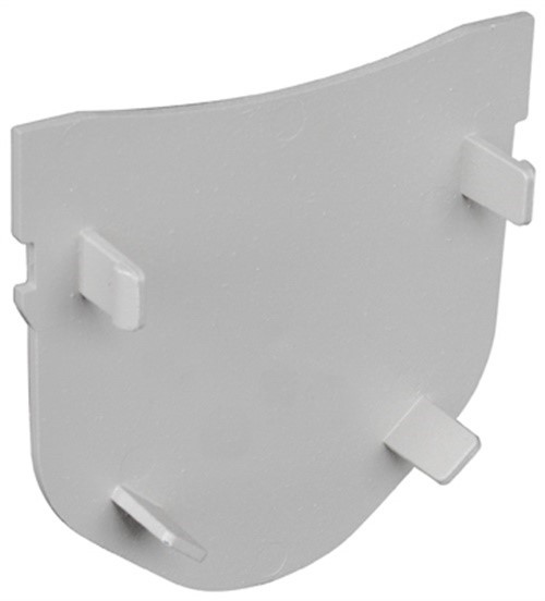 Fernco StormDrain Plus 4-11/16 in. Gray Rectangle Plastic End Cap