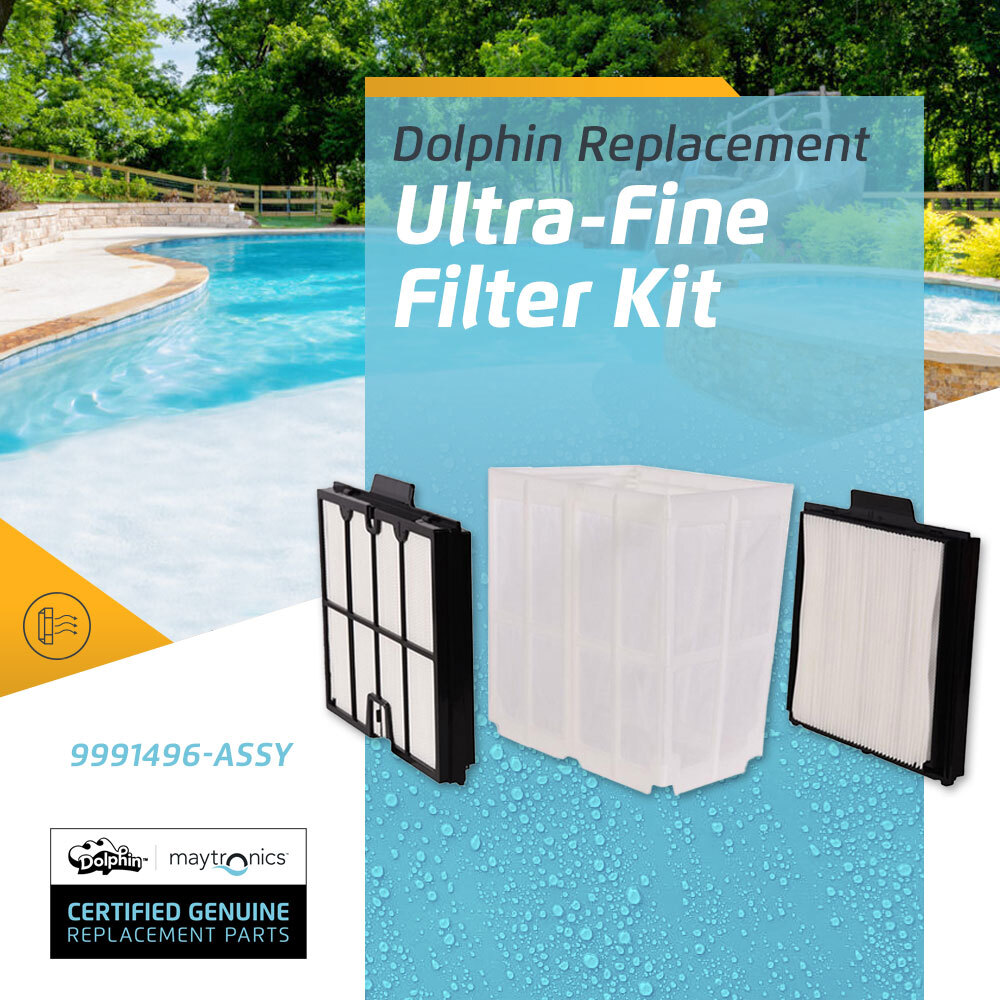 Dolphin Genuine Replacement Part Ultra-Fine Filter Panels and Insert 9991496-A