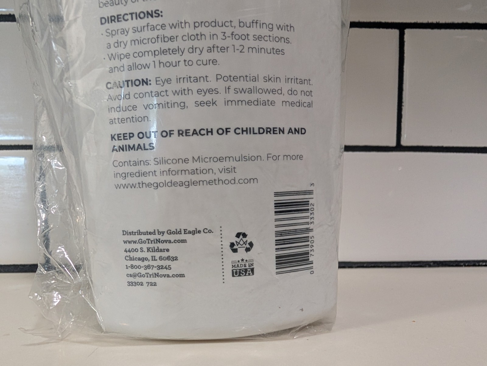 NEW TriNova Granite Sealer & Protectant Premium Stone Care Spray 18 fl oz Sealed