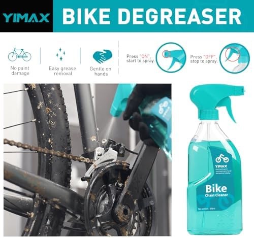 Bike Chain Cleaner Set, Bicycle Cleaning Kit Chain Lube and 500ml Cleaning Sp…
