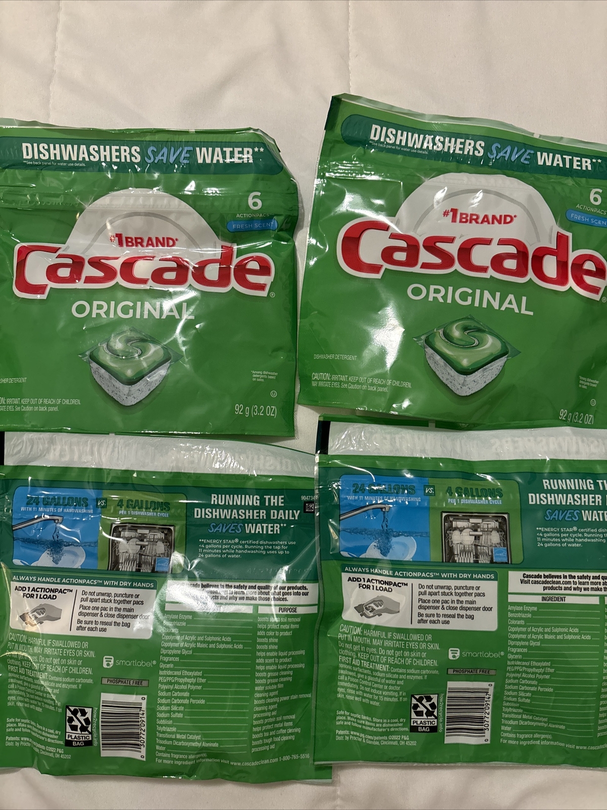 Cascade Original Diswasher Pods-24 Count