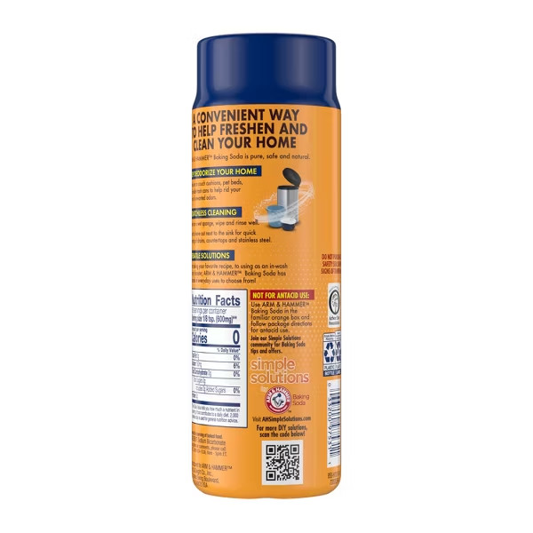 Arm & Hammer 12 Oz Baking Soda Shaker Air Freshener Solid Deodorizer