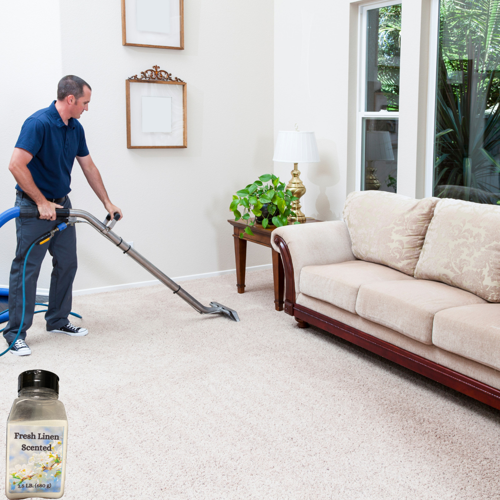 Eleganceinlife Fresh Linen-Scented Carpet and Room Deodorizer 1.5 LB Each 2pk