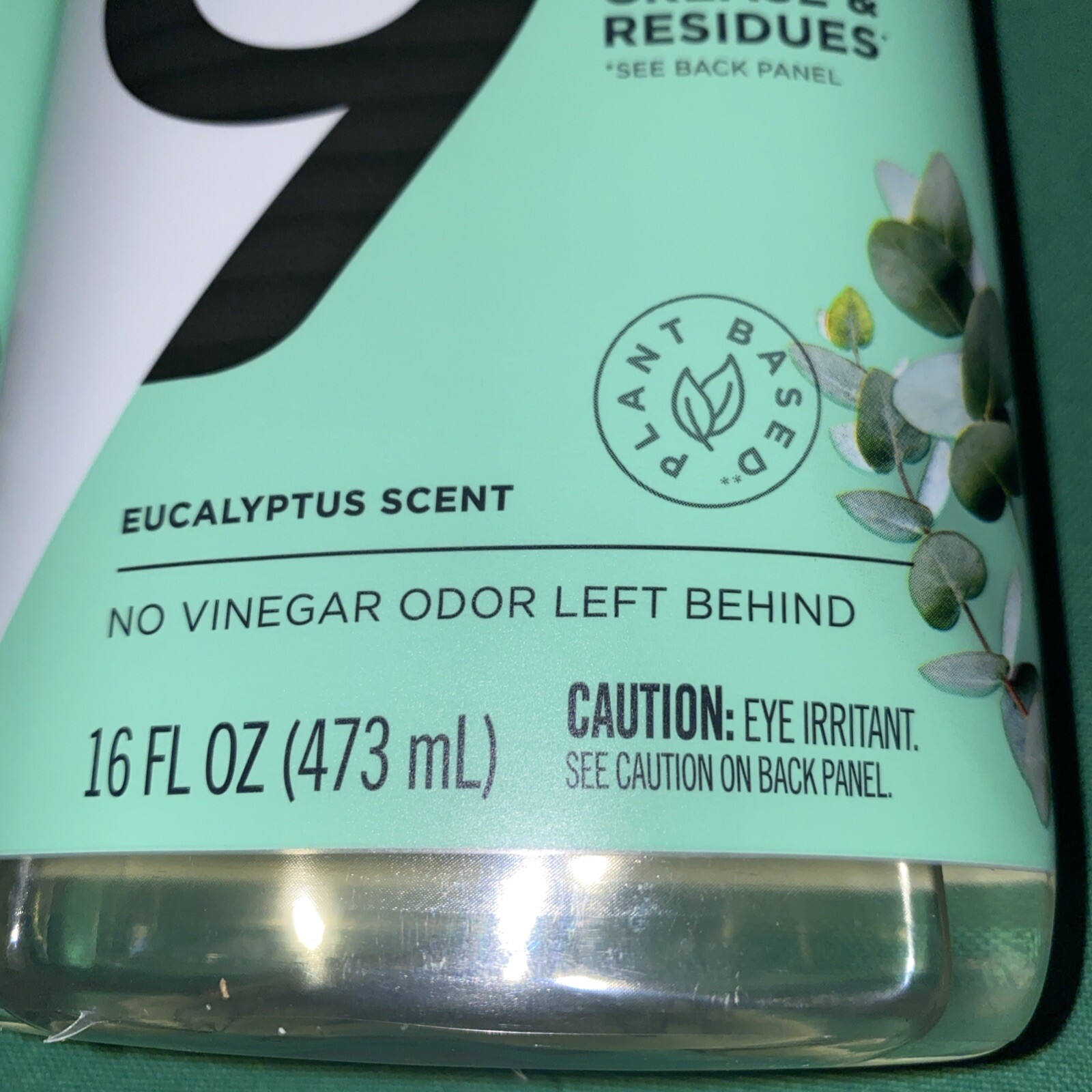 6 Bottles 9 Elements Liquid Dish Soap Vinegar Powered, Eucalyptus Scent 16 fl oz