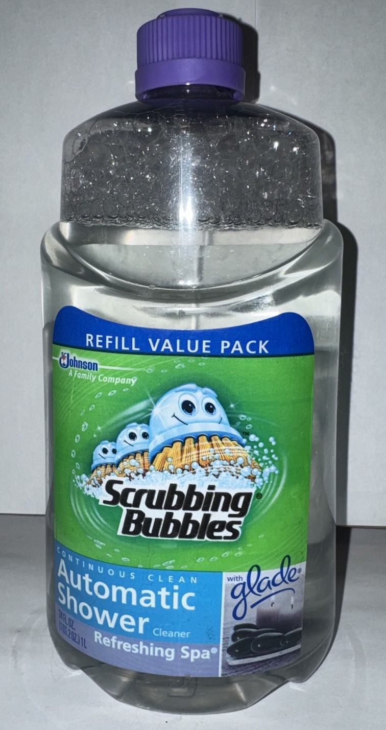 Scrubbing Bubbles Automatic Shower Cleaner Refill Glade Refreshing Spa See Level