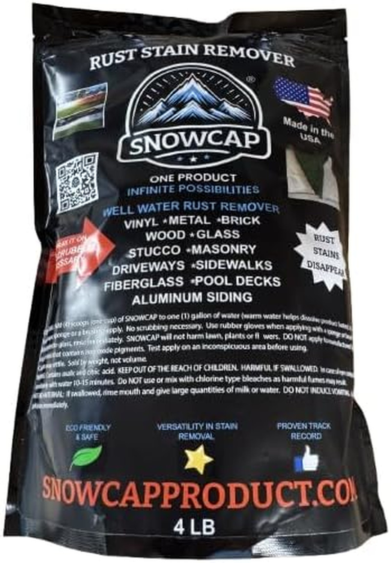 Rust Stain Remover 4 Lb Bag (Makes up to 8 Gallons) for Well, Sprinkler, and Out