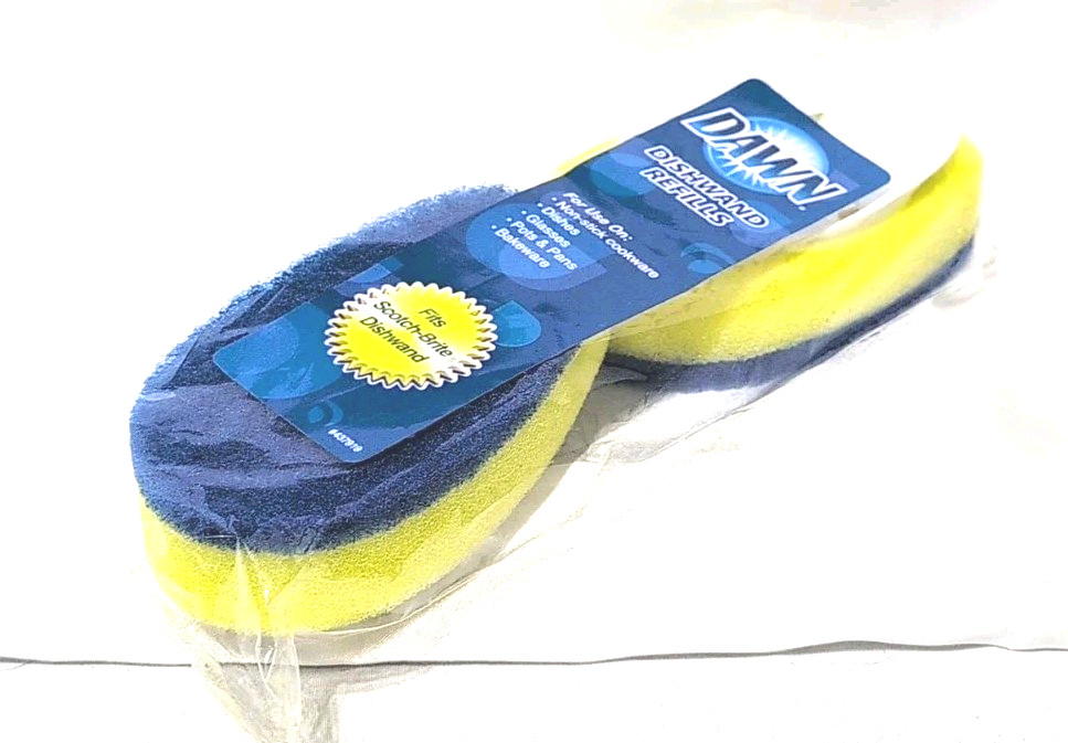 Dawn Dishwand Replacement Refills 437919 Fits Scotch Brite Wand NEW 2 Pk 4 Total