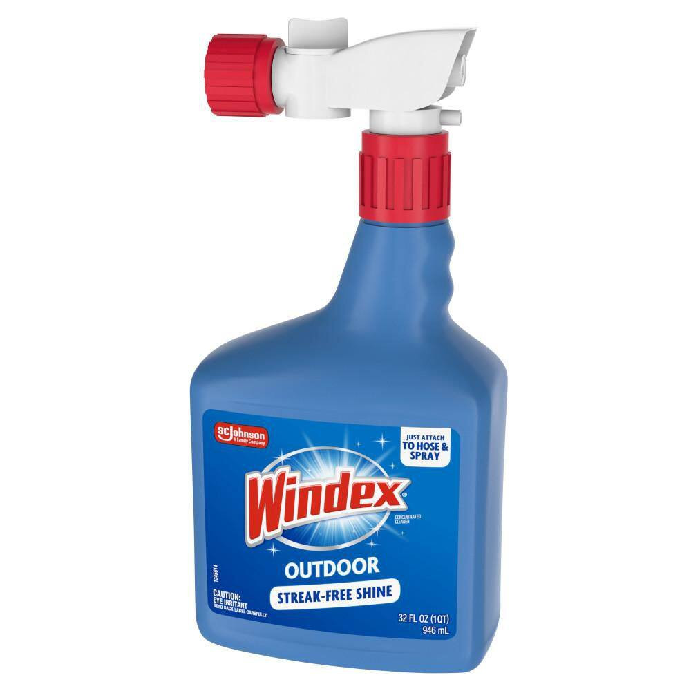 160 Fl. Oz. Blue Bottle Outdoor Glass Cleaner Sprayer and Outdoor Glass Cleaner
