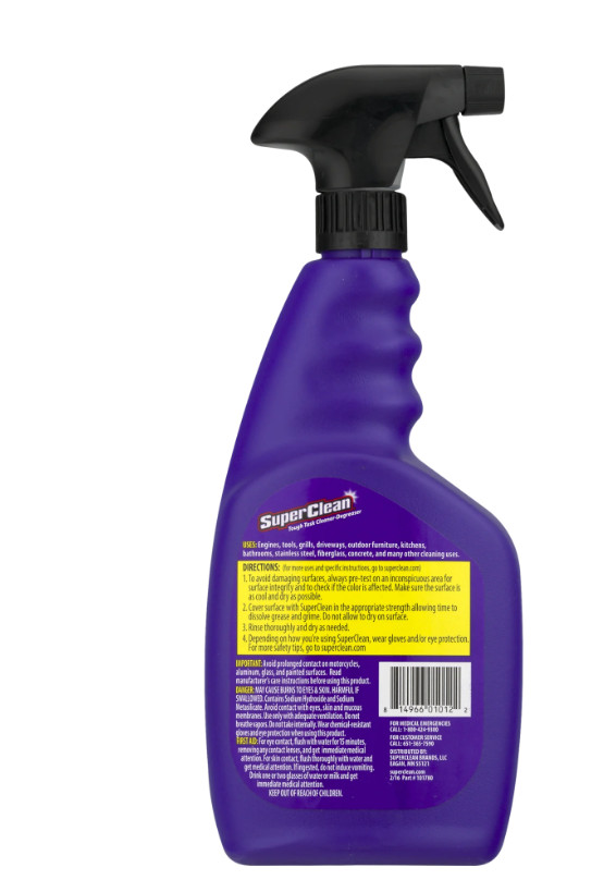 Superclean 101780 Superclean Cleaner/Degreaser, 32 Oz Spray Bottle, Ready To