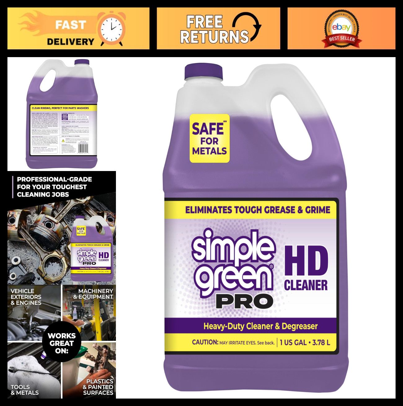 Heavy Duty Cleaner Concentrate 1 Gallon – All-Purpose, Eco-Friendly, Industrial
