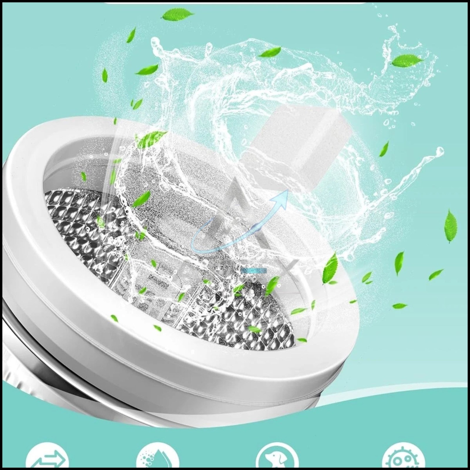 Uproot Clean Washing Machine Cleaner Tablets – 24 Pack for a 12 Month Supply. Fo
