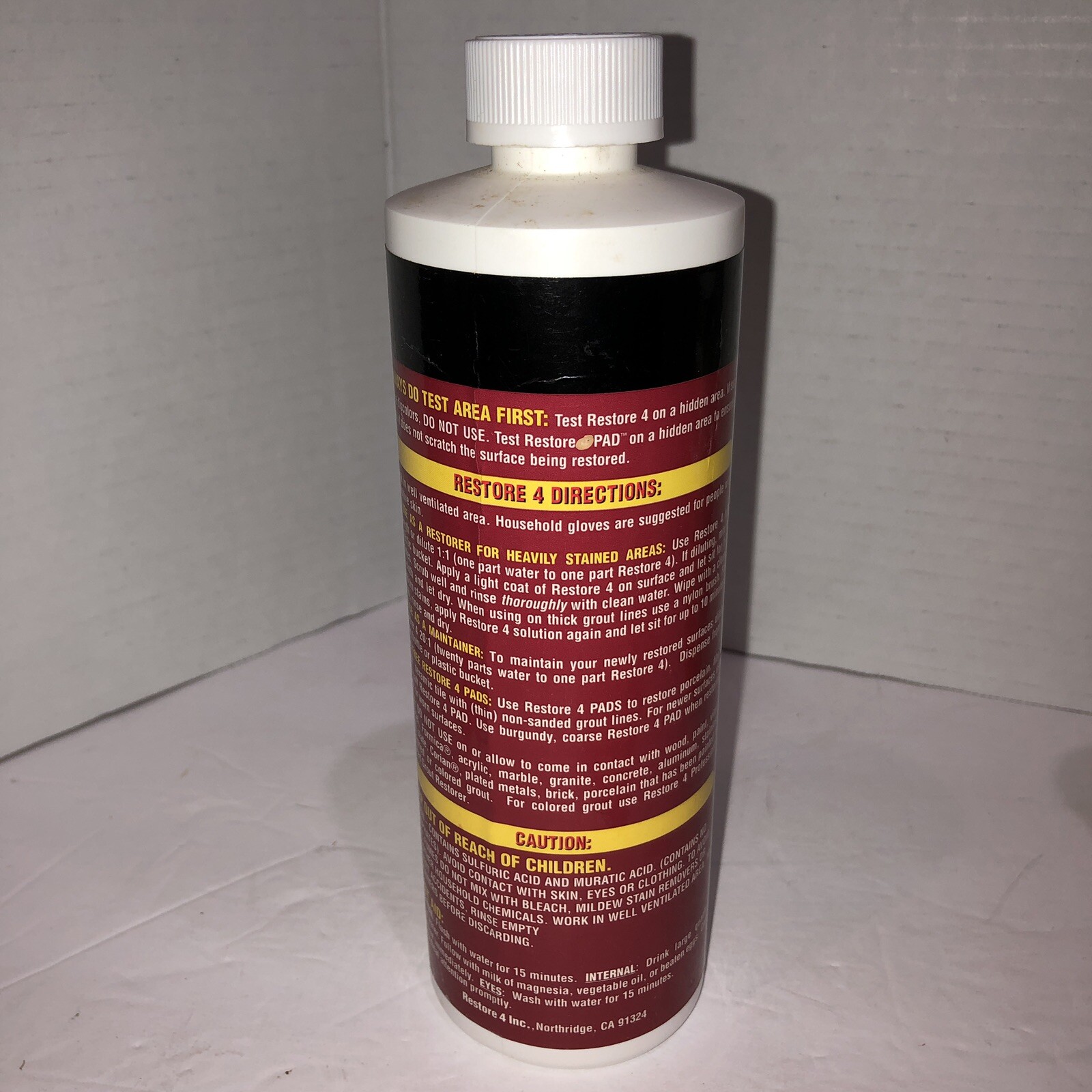 Lot Of 5 Restore 4 Professional Wood Grout Carpet Glass Porcelain Fiberglass