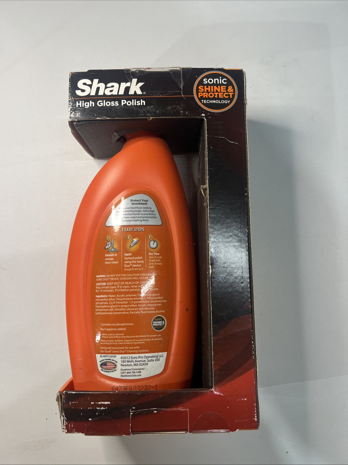 SHARK SONIC DUO Wood & Hard Floor Polish 28 fl. oz. with Polishing Pad – NIB