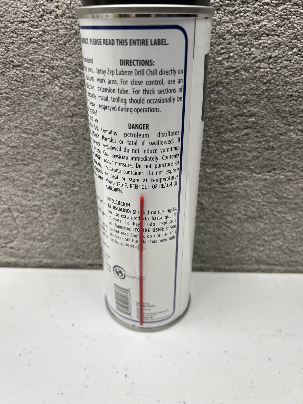 Zep Lubeze Drill Chill 16oz cutting fluid for high speed equipment